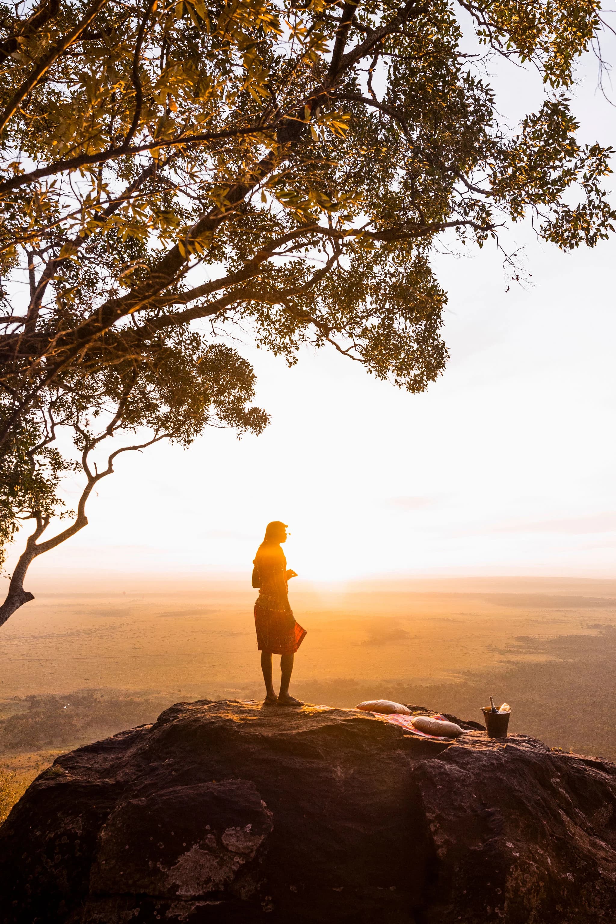 The Out of Africa Lookout at Angama Mara, suspended above the Great Rift Valley — Photo: Angama / Teagan Cunniffe