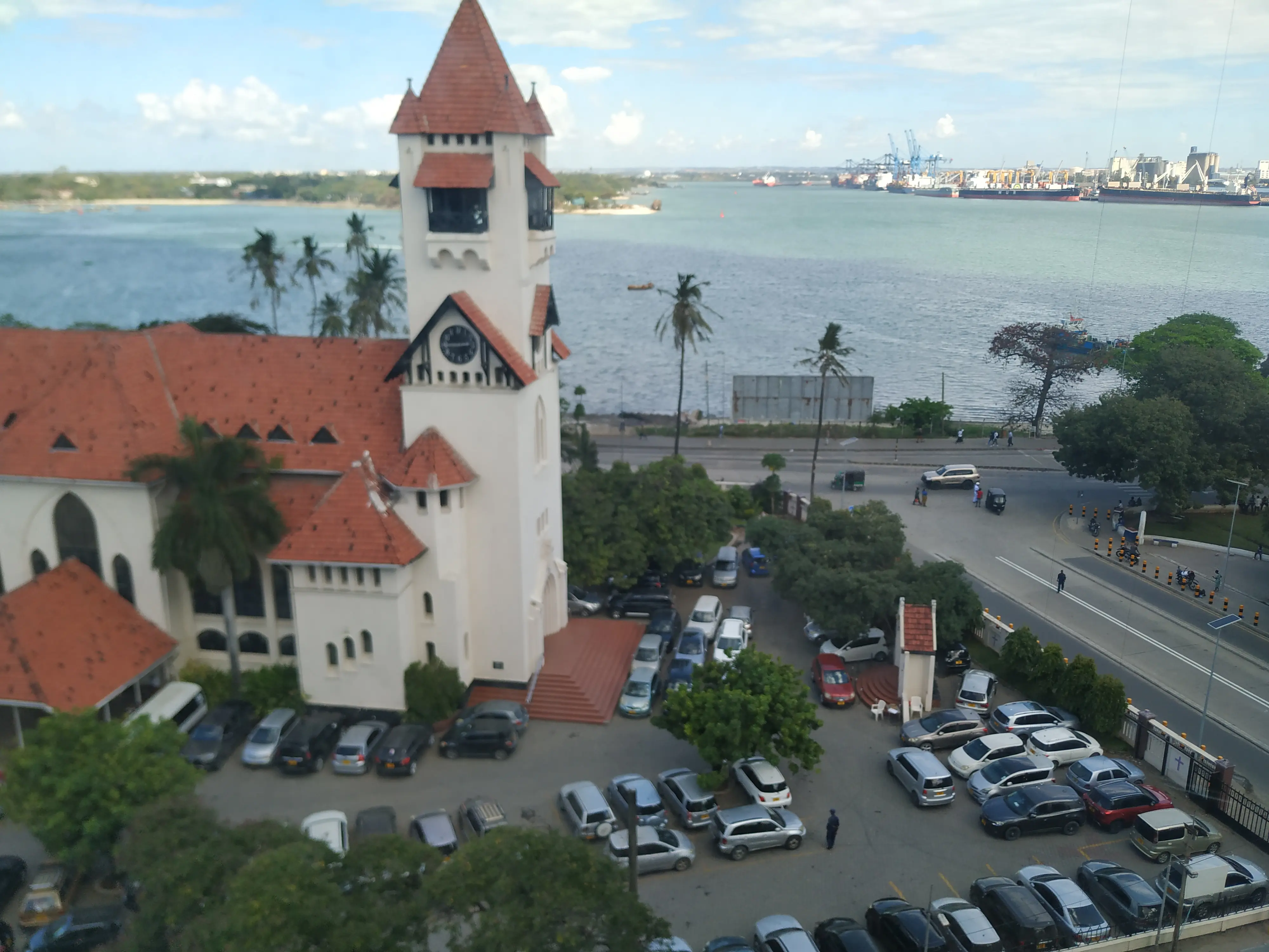 KKKT Azania-Front Cathedral overlooking Dar es Salaam harbour