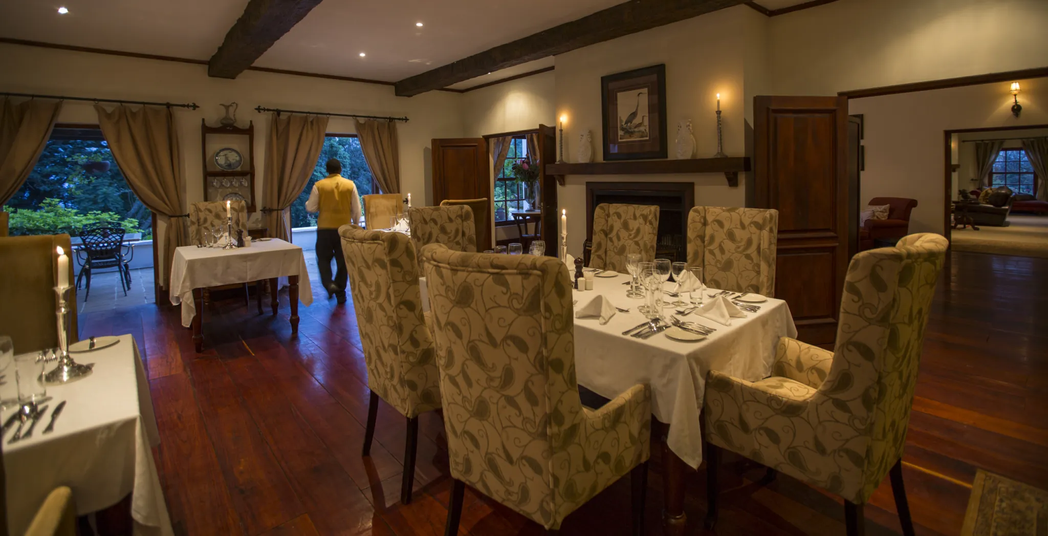 The dining room at The Manor at Ngorongoro — Photo: Elewana Collection / Silverless